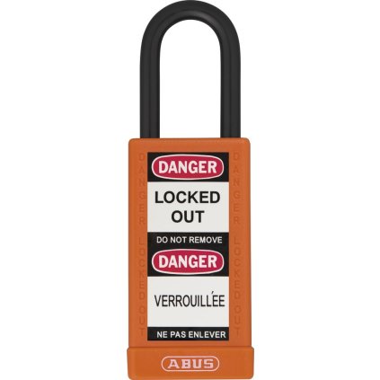 Visiaci zámok vo farbe 74LB/40 oranžová