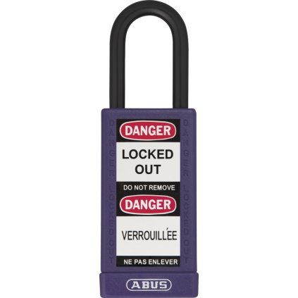 Visiaci zámok vo farbe 74LB/40 fialová