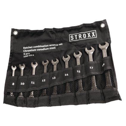 Sada račňových kľúčov, 8-19 mm, 9 kusov