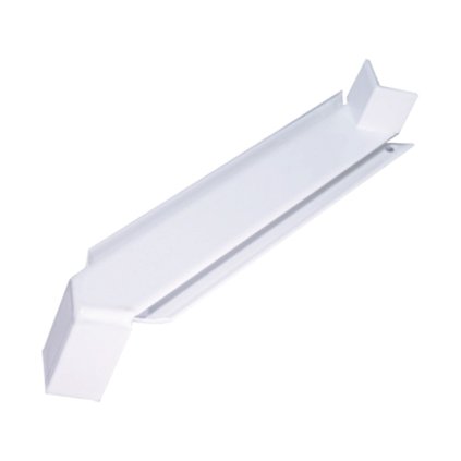 90° rohová spojka z Alu 360 mm (pre vonkajšie rohy) biela