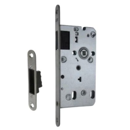 Jednobodový magnetický zámok 72x55 WC 6x6, čierny, vrátane nastaviteľného protiplechu
