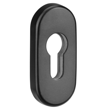 Oválna rozeta PZ 811 / 9 mm - čierna F14