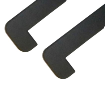 Koncovka 625 mm antracitová obojstranná pre parapety TOPSET