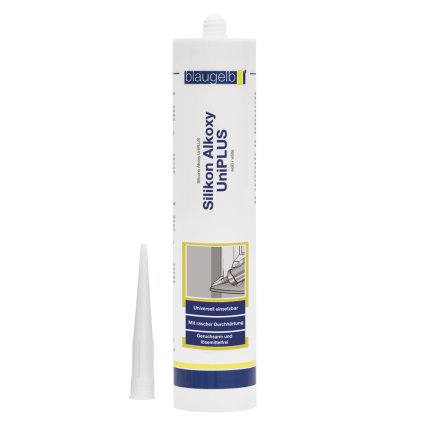 Silikón BG UNIPLUS Alkoxy 300ml sivý