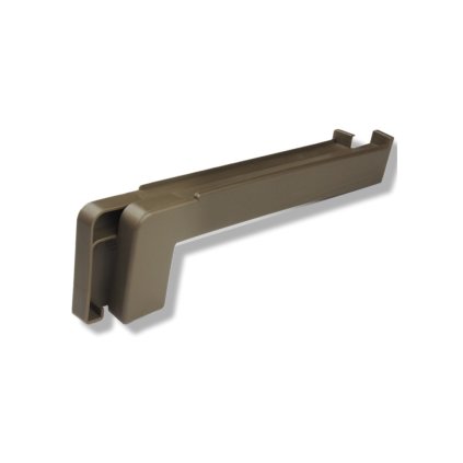 Plastové koncovky 70 / 25 mm - svetlý bronz / pár (1 ľavá + 1 pravá)
