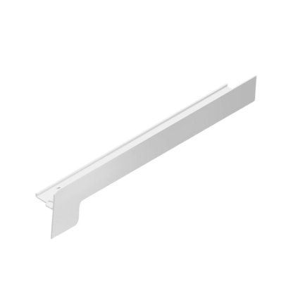 Koncový uzáver z Alu 165 /25 mm na omietku - biely, pravý