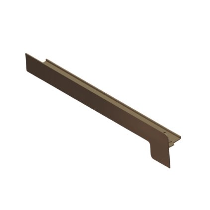 Koncový uzáver z Alu 110 /25 mm na omietku - svetlý bronz, ľavý
