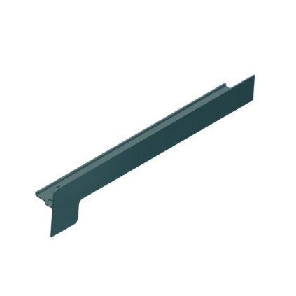 Koncový uzáver z Alu 70 /25 mm na omietku - antracit RAL 7016, pravý