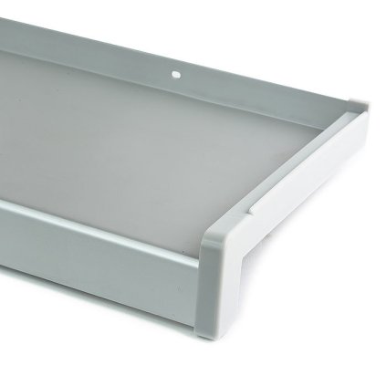 Vonkajšie hliníkové extrudované parapety - strieborný elox EV1