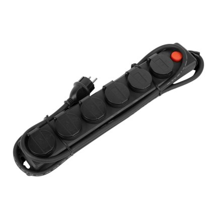 Predlžovací kábel STROXX 1,5 m so 6 zásuvkami a vypínačom