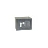 Oceľový trezor 230 x 170 x 170 mm s elektronickým zámkom, klávesnicou a otváracou pákou - sivý