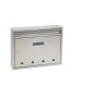 Oceľová poštová schránka 320 x 240 x 60 mm s otvormi - nerezová oceľ