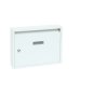 Oceľová poštová schránka 320 x 240 x 60 mm - biela