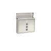 Nerezová poštová schránka 305 x 250 x 85 mm s okienkami