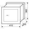 Oceľový trezor 410 x 382 x 200 mm na murovanie s mechanickým zámkom