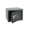 Oceľový trezor 380 x 300 x 300 mm s elektronickým zámkom a otváracou pákou - sivý