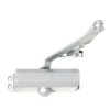 Zatvárač dverí TS 10 D s rukoväťou, strieborný, podľa EN 2/3/4