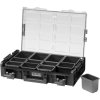 Úložný box XL s priehľadným vekom 582 x 387 x 131 mm, 12 multifunkčných priehradiek