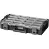 Úložný box XL s priehľadným vekom 582 x 387 x 131 mm, 12 multifunkčných priehradiek