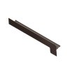 Koncový uzáver z Alu 280 /25 mm na omietku - tmavý bronz, ľavý