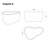Organic s rozmery