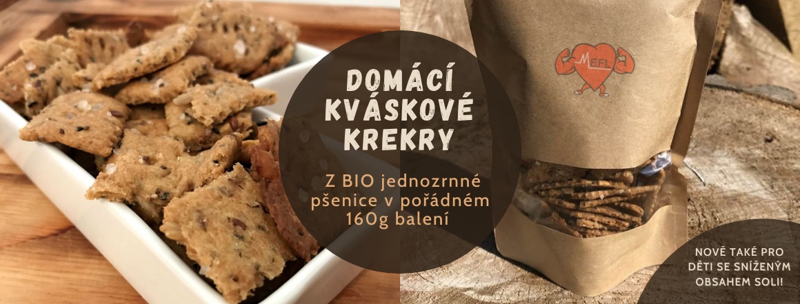 domácí kváskové krekry z jednozrnné pšenice