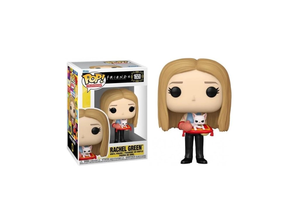 Funko POP! #1650 TV: Friends S6 - Rachel Green (with Mrs. Whiskerson)  Nevíte kde uplatnit Sodexo, Pluxee, Edenred, Benefity klikni - Megabike Plus