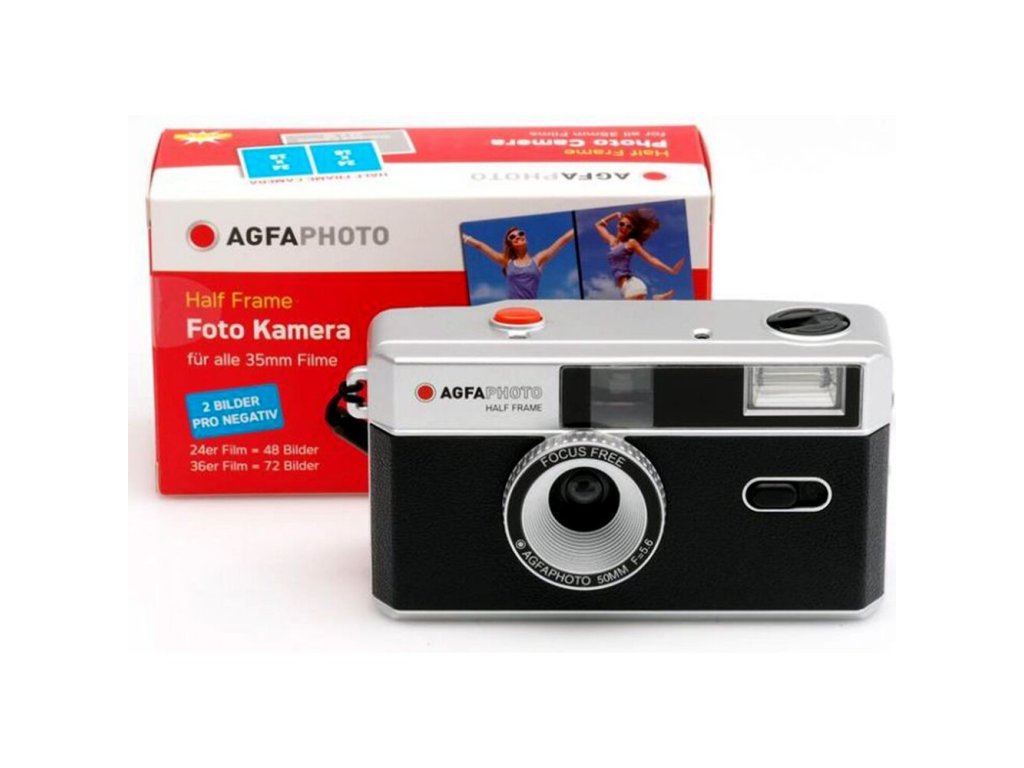 AgfaPhoto Half Frame Camera 35mm černá Nevíte kde uplatnit