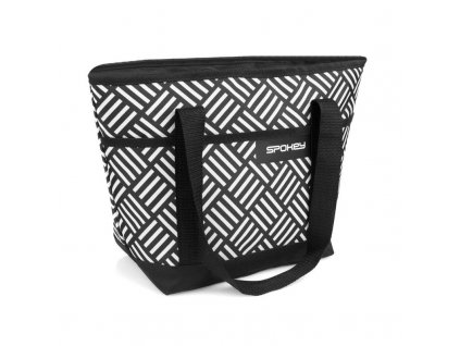 Spokey ACAPULCO Termo taška malá, černo-bílá, 39 x 15 x 27 cm