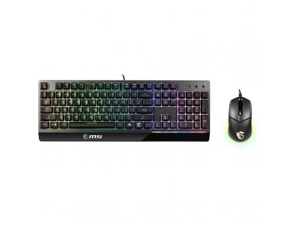Klávesnice s myší MSI Vigor GK30 COMBO, CZ+SK layout černá (S11-04CS601-CLA) Naše služby je možné platit systémem Sodexo, Up, Benefit(tučňák), Edenred