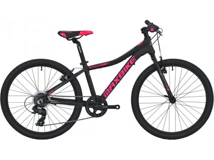 Maxbike Denali 24 2020 černý matný + růžová - šedá Naše služby je možné platit systémem Sodexo, Up, Benefit a Benefit Plus
