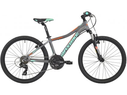 Maxbike Pindos 24 2020 šedý matný + tyrkys - oranžová Pro registrované slevy až 15% a další výhody