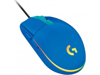 Myš Logitech G102 Lightsync Blue, optická, drátová, herní, podsvícená, 8000 DPI, modrá  Nevíte kde uplatnit Sodexo, Pluxee, Edenred, Benefity klikni