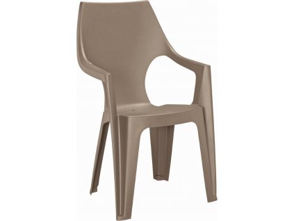 Plastová židle Keter Dante highback Cappuccino  Nevíte kde uplatnit Sodexo, Pluxee, Edenred, Benefity klikni