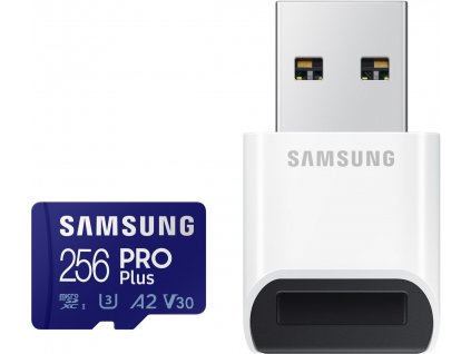 Samsung microSDXC 256GB PRO Plus + USB adaptér  Nevíte kde uplatnit Sodexo, Pluxee, Edenred, Benefity klikni