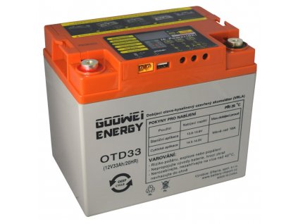 GOOWEI ENERGY DEEP CYCLE (GEL) baterie GOOWEI ENERGY OTD33, 33Ah, 12V  Nevíte kde uplatnit Sodexo, Pluxee, Edenred, Benefity klikni