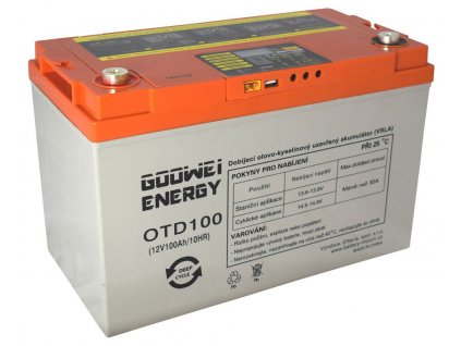 GOOWEI ENERGY DEEP CYCLE (GEL) baterie GOOWEI ENERGY OTD100, 100Ah, 12V  Nevíte kde uplatnit Sodexo, Pluxee, Edenred, Benefity klikni