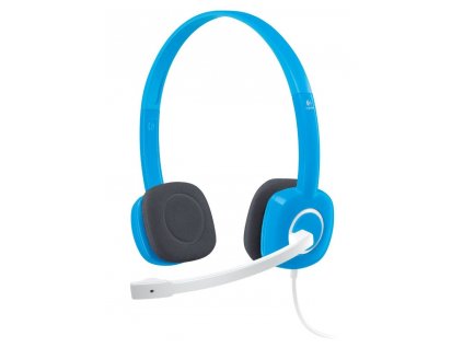 Logitech Headset Stereo H150/ drátová sluchátka + mikrofon/ 3,5 mm jack/ modrá  Nevíte kde uplatnit Sodexo, Pluxee, Edenred, Benefity klikni