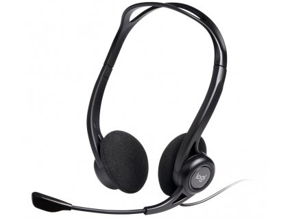 Logitech Headset Stereo PC 960/ drátová sluchátka + mikrofon/ USB/ černá  Nevíte kde uplatnit Sodexo, Pluxee, Edenred, Benefity klikni