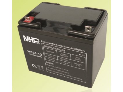 Baterie MHPower MS33-12 VRLA AGM 12V/33Ah  Nevíte kde uplatnit Sodexo, Pluxee, Edenred, Benefity klikni