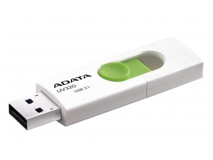 ADATA Flash disk UV320 64GB / USB 3.1 / bílo-zelená  Nevíte kde uplatnit Sodexo, Pluxee, Edenred, Benefity klikni
