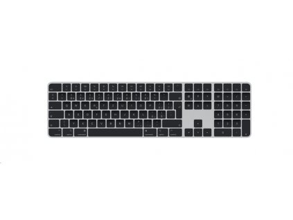 Apple Magic Keyboard s Touch ID a číselnou klávesnicí pro Macy s čipem Apple – český – černé klávesy  Nevíte kde uplatnit Sodexo, Pluxee, Edenred, Benefity klikni
