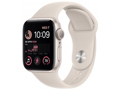 Apple Watch SE GPS 40mm Starlight Aluminium Case with Starlight Sport Band - Regular  Nevíte kde uplatnit Sodexo, Pluxee, Edenred, Benefity klikni