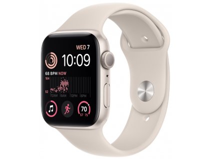 Apple Watch SE GPS 44mm Starlight Aluminium Case with Starlight Sport Band - Regular  Nevíte kde uplatnit Sodexo, Pluxee, Edenred, Benefity klikni