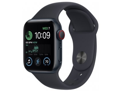 Apple Watch SE GPS + Cellular 40mm Midnight Aluminium Case with Midnight Sport Band - Regular  Nevíte kde uplatnit Sodexo, Pluxee, Edenred, Benefity klikni