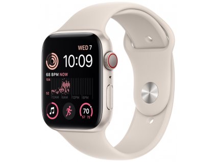 Apple Watch SE GPS + Cellular 44mm Starlight Aluminium Case with Starlight Sport Band - Regular  Nevíte kde uplatnit Sodexo, Pluxee, Edenred, Benefity klikni