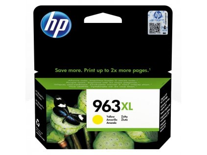 Inkoustová náplň HP 963XL žlutá (yellow, 1600p) pro HP OfficeJet Pro 9010, 9013, HP OfficeJet Pro 9020  Nevíte kde uplatnit Sodexo, Pluxee, Edenred, Benefity klikni