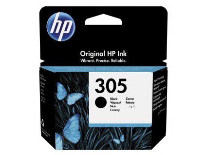 HP inkoustová kazeta 305 černá pro DeskJet 2300, 2710, 2720, DeskJet Plus 4100  Nevíte kde uplatnit Sodexo, Pluxee, Edenred, Benefity klikni