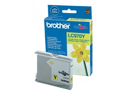 BROTHER inkoustová náplň LC-970Y/ Žlutá  Nevíte kde uplatnit Sodexo, Pluxee, Edenred, Benefity klikni