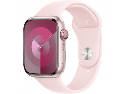 Apple Watch Series 9 Cellular 45mm Růžový hliník se světle růžovým sportovním řemínkem S/M  Nevíte kde uplatnit Sodexo, Pluxee, Edenred, Benefity klikni